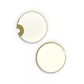 Diameter 25mm Piezoelektrik Disc, Piring Keramik Piezoelektrik Bulat 2Mhz