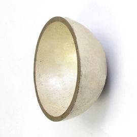 Hemisphere Piezoelectric Keramik P44 Diameter 25,6 x 4mm Kehilangan Dielektrik Rendah
